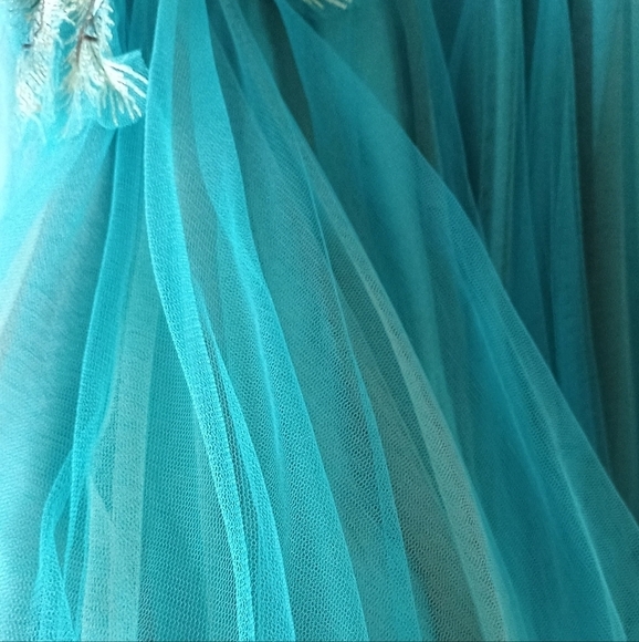 May Queen Prom&Party Peacock Dress Size 12 - Picture 7 of 13